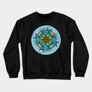 Viking Themed Mandala Crewneck Sweatshirt